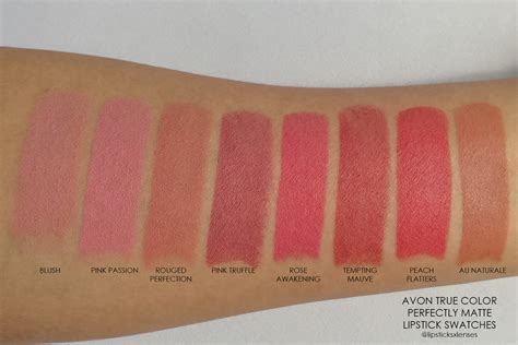 Avon Perfectly Matte Lipstick Swatches With The New Nudes