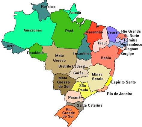 Brasil Estados E Capitais E Mapa Atualizado Dados E EstatÍsticas