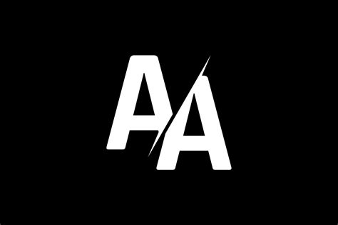 Monogram Aa Logo Design Graphic By Greenlines Studios · Creative