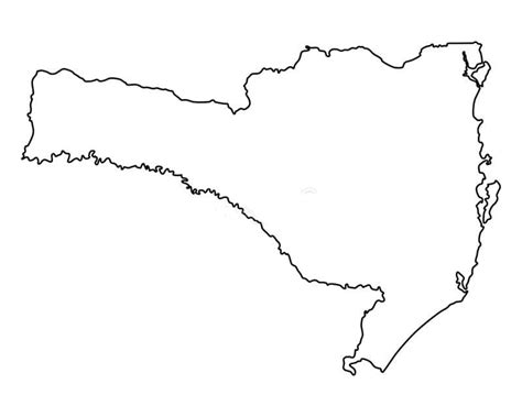 Desenhos De Mapa De Santa Catarina Para Colorir E Imprimir