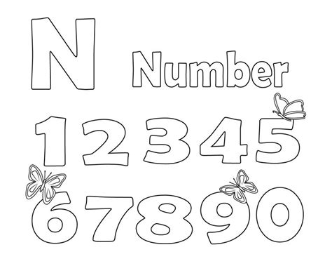 Letter N Coloring Pages Preschool  Coloring pages, Free coloring pages