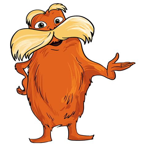 How To Draw The Lorax By Dr Seuss Really Easy Drawing Tutorial Artofit