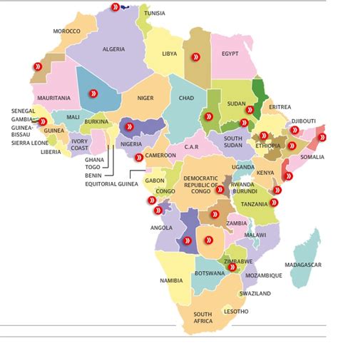 Elgritosagrado11 25 Images Map Of Africa With Countries And Capitals Images