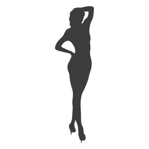 Woman Jumping Pose Silhouette Transparent Png Svg Vector File