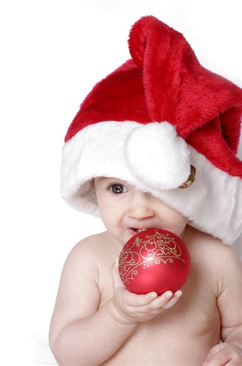 Cute Christmas Baby Stock Photo Image Of Expression Emotion 7315246