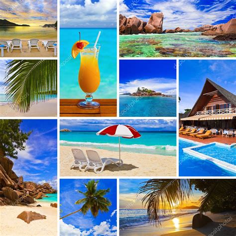 Collage Of Summer Beach Images Stock Photo By ©violin 4624699