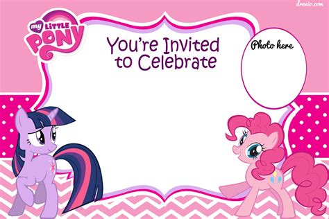 updated  printable   pony birthday
