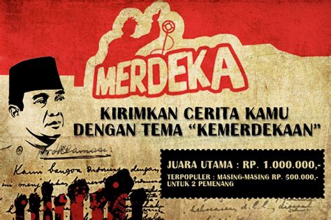 Kemerdekaan indonesia indepance day 17 agustus 75th indonesia merdeka with map vector illustration ts map indonesia indonesia map icon dirgahayu indonesia indonesia map terrain peta indonesia ktp join pngtree designer team. Kompetisi Menulis Online "Kemerdekaan" - INFO LOMBA ...