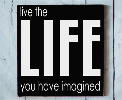 Live The Life Typography Word Art Wooden Sign By Vinylcrafts 3000