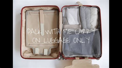 Pack With Me Carry On Luggage Only For 7 Days Travelingpacking Hacks