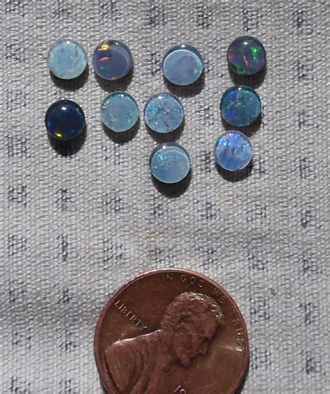 Handmade Natural Australian Opal Triplet Cabochons 5mm Round Etsy