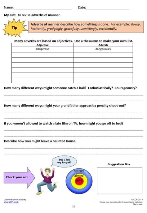 Hamilton's flexible english provides all you need to teach year 5 spag, comprehension or extended writing. Year 5/6 Grammar, Literacy/English, Adverbs worksheets - LCP