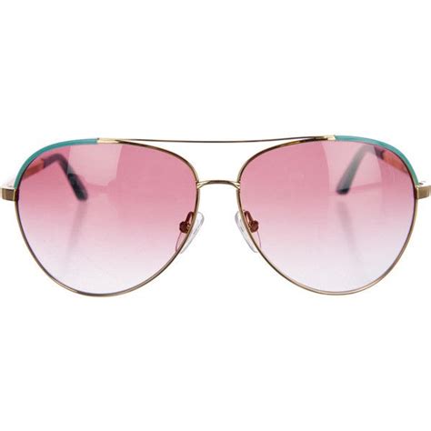 pre owned minnie rose tinted aviator sunglasses pink sunglasses tinted aviator sunglasses