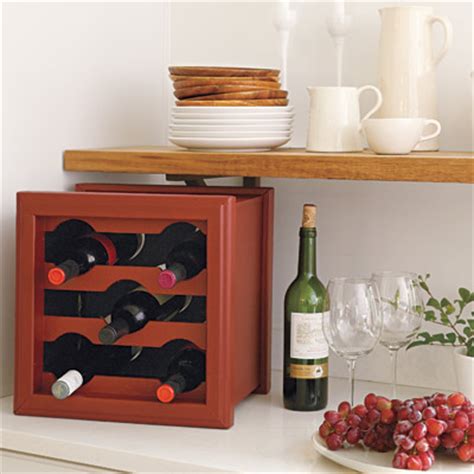 countertop wine rack  easy ways  add storage