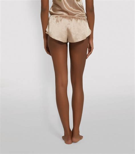 Womens Gilda And Pearl Beige Satin Lace Shorts Harrods Uk