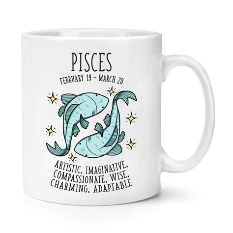 Pisces Horoscope 10oz Mug Cup Horoscope Star Sign Astrology Zodiac