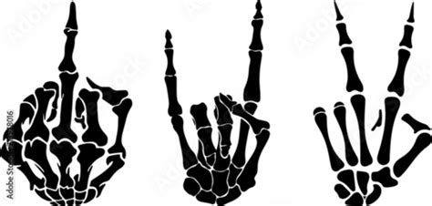 Skeleton Middle Finger Svg Middle Finger Clip Art Fuck You Etsy India