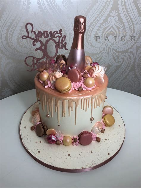30th birthday cakes for females birthday cake cake ideas. Rose gold drip cake | 25th birthday cakes, 19th birthday ...