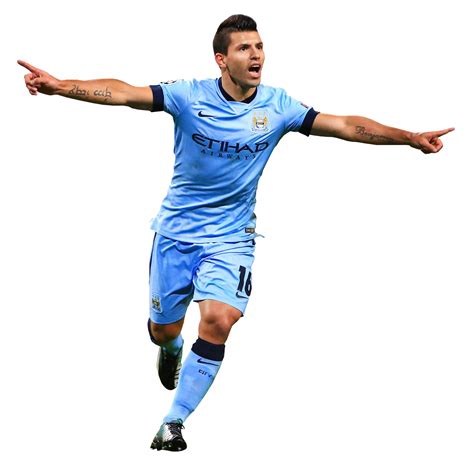 3d rendering jersey football player, aguero png clipart. Sergio Aguero football render - 9162 - FootyRenders