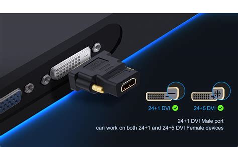 Cablecreation Dvi To Hdmi Adapter Pack Bi Directional Dvi Male To