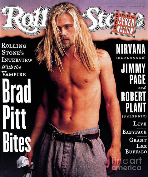 Rolling Stone Cover Volume Brad Pitt Photograph By Mark Seliger