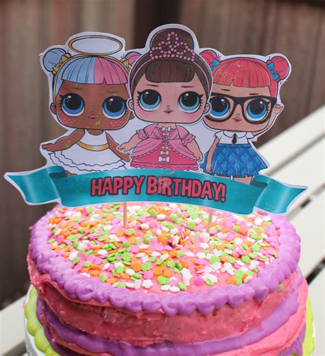 Easy LOL Surprise Doll Birthday Cake Superbowl Recap Burnt Apple