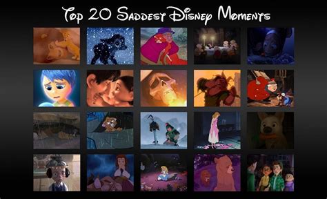 My Top 20 Saddest Animated Disney Movies Moments By Callmeblackbeauty