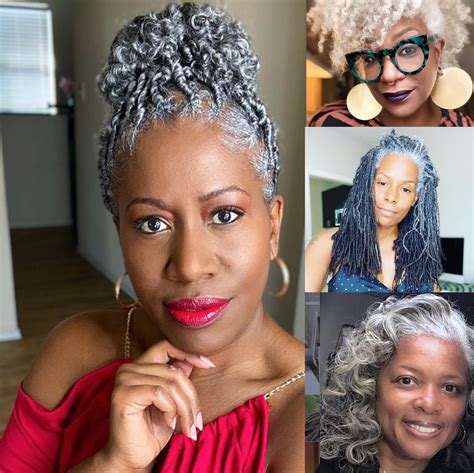 Black Women With Gray Hair Flygrannybk