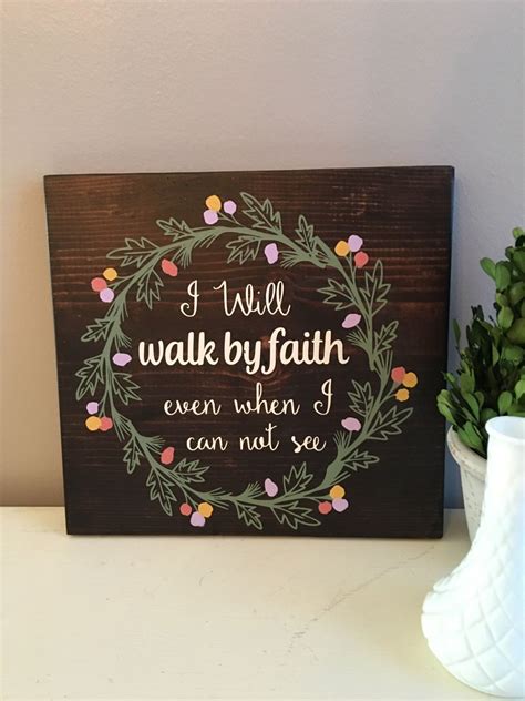 Check out our bible verse decor selection for the very best in unique or custom, handmade pieces from our wall hangings shops. Walk by faith-Wood signs - Scripture Wall Art - Bible ...
