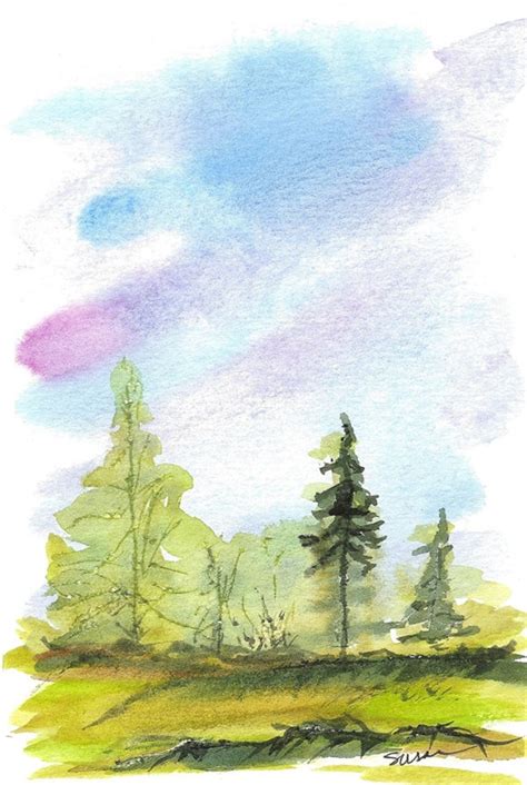 How to paint with watercolors. 40 Simple Watercolor Painting Ideas