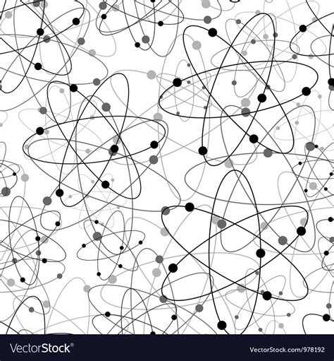 Seamless Nuclear Pattern Royalty Free Vector Image