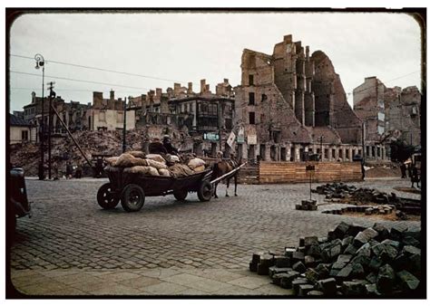 Post War Photos Of Warsaw In Colors In 1947 Vintage Everyday