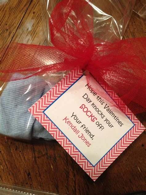 Valentines gifts for mom from baby. Baby socks as Valentine gift for infant or toddler class ...