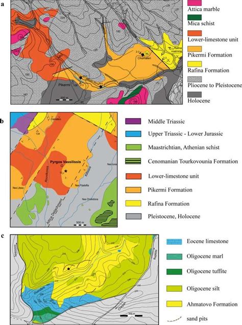 Fig 2 Geological Maps Of The Regions Around The Studied Localities