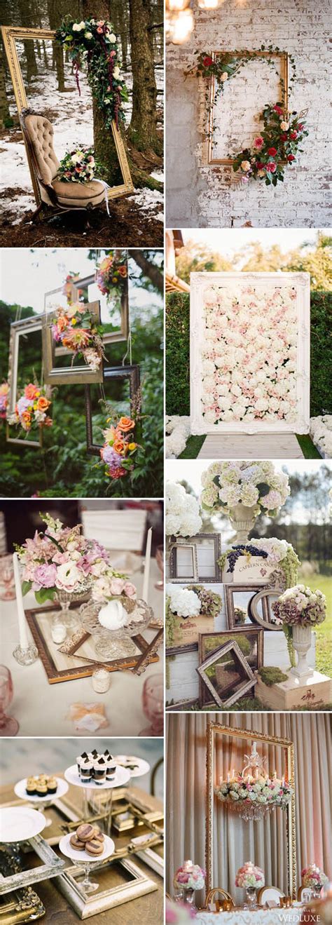 Photo frames have been around for ages to add special atmosphere to your pictures. 39 Creative Vintage Wedding Ideas with Photo Frames ...