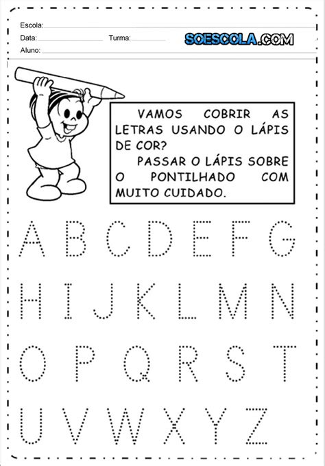 Atividade Letra E Pontilhada