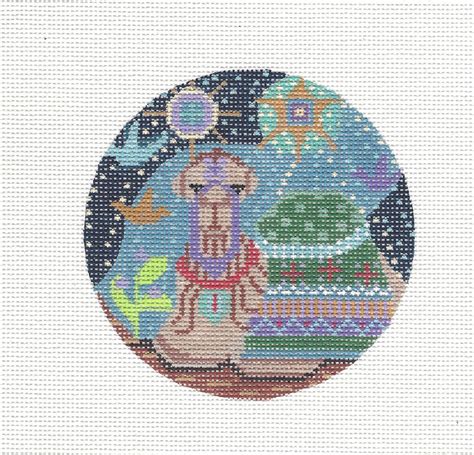 This needlepoint pattern is hand painted on 14 count canvas with an approximate design size of 10. Pin on Needlepoint - Camels