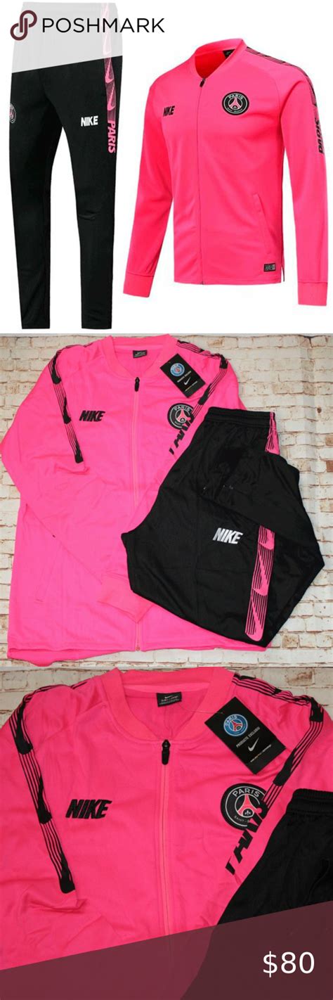 Designed for winter, spring season 2019 in french ligue 1. Nike MENS PSG pink Tracksuit Jacket Joggers Large in 2020 ...