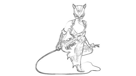 Dibujo De Catwoman Para Colorear Y Pintar