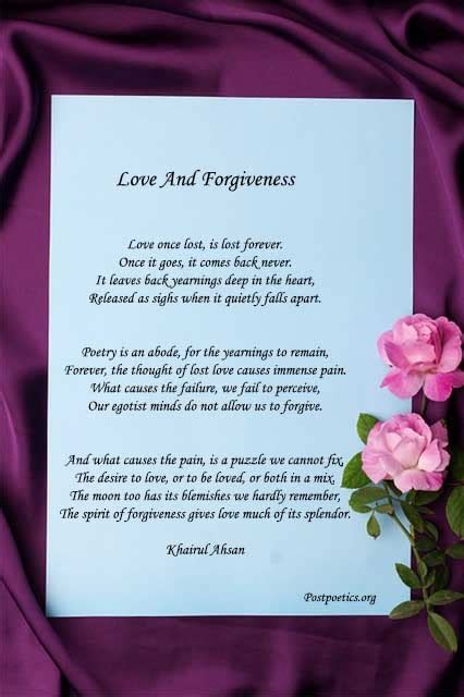 Top Forgiveness Poems That Will Change Ur Outlook On Life
