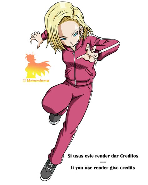 Android 18 Android Saga Render Dokkan Battle By Maxiuchiha22 On Deviantart In 2021 Android