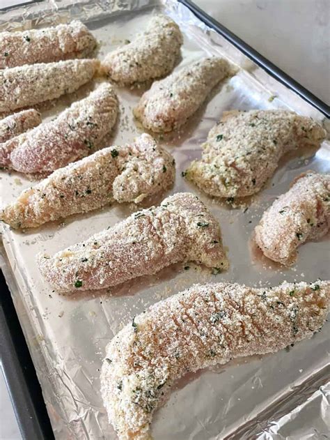 Parmesan Ranch Baked Chicken Tenders Low Carb Keto Chicken