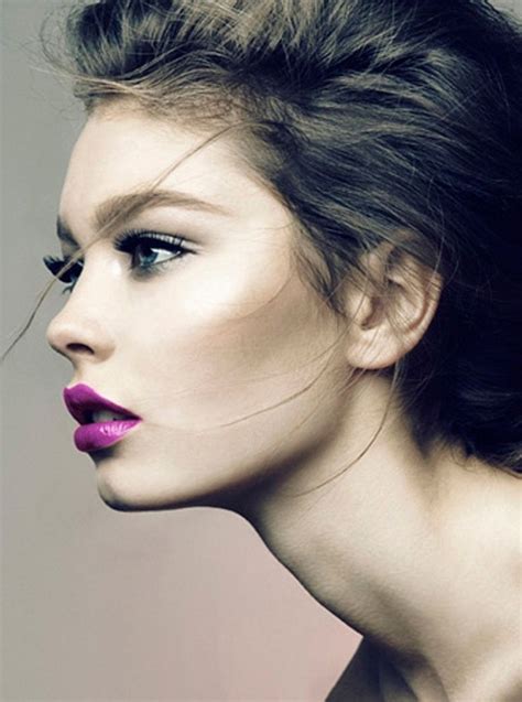 Purple Pouts Face Profile Model Face Woman Face