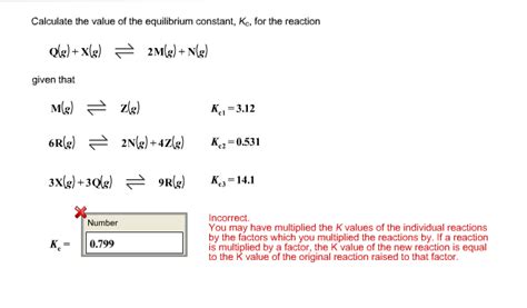 For any given temperature, there is only one value for the equilibrium constant. Solved: Calculate The Value Of The Equilibrium Constant, K ...