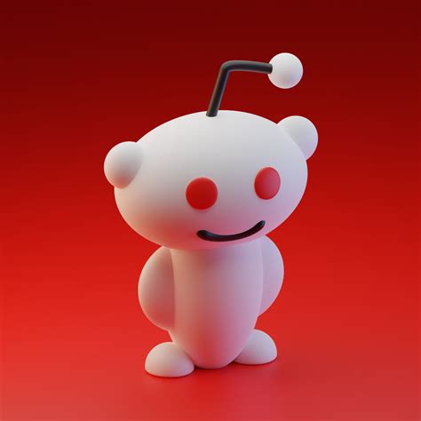 I made the reddit snoo in 3D : r/blender