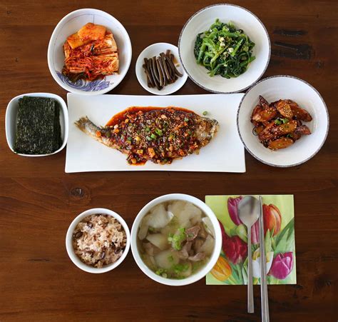 A Typical Korean Homestyle Table Setting Maangchis Blog