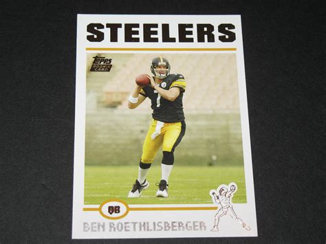 Check spelling or type a new query. Ben Roethlisberger Rookie Card - Baseball & Football Cards