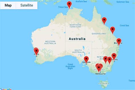 Map List Of Australian University Campuses Uni Reviews