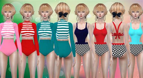 sims 4 cc s the best swimsuits by darkiie sims