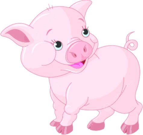 Little Baby Pig Vector Mammal Pink Photo Vector Mammal Pink Png And